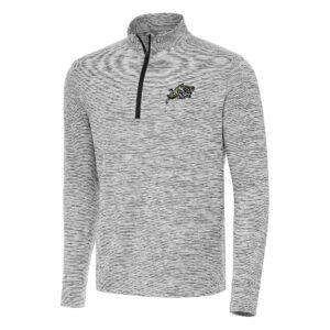 Men's Antigua Black Navy Midshipmen Cause Quarter-Zip Top