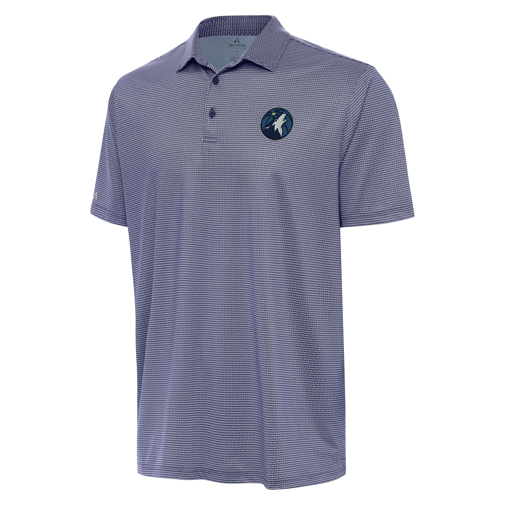 Men's Antigua Navy/White Minnesota Timberwolves Rings Polo