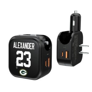 Keyscaper Jaire Alexander Green Bay Packers Ready 2-in-1 USB Charger