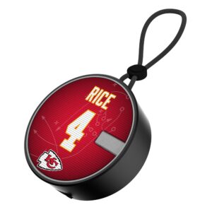 Keyscaper Rashee Rice Kansas City Chiefs Bluetooth IP67 Waterproof Speaker