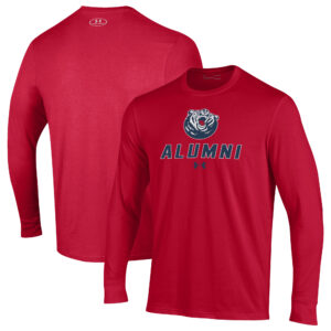 Men's Under Armour  Red Belmont Bruins Alumni Performance Long Sleeve T-Shirt