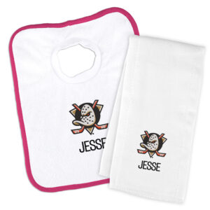 Chad & Jake  Anaheim Ducks Personalized Logo & Bib Set