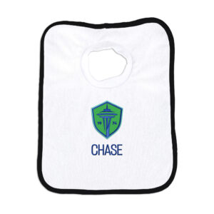 Infant White Seattle Sounders FC Personalized Bib