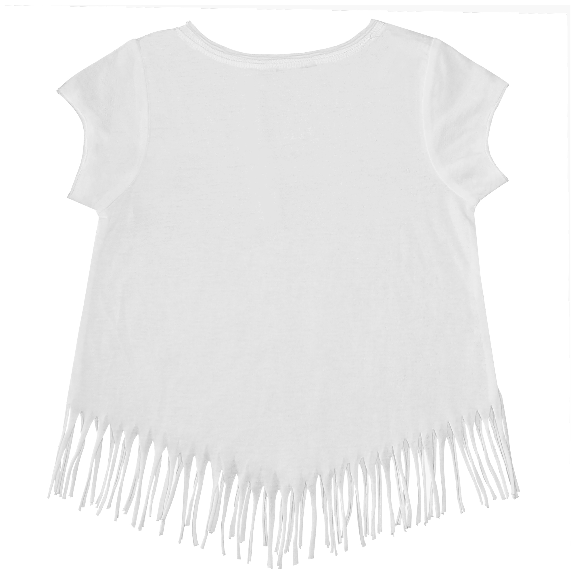 Girls Toddler Tiny Turnip White Arizona Diamondbacks Babes Fringe T-Shirt - Image 4