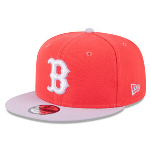 Men's New Era Red/Purple Boston Red Sox Spring Basic Two-Tone 9FIFTY Snapback Hat