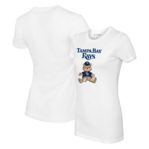 Women's Tiny Turnip White Tampa Bay Rays Teddy Boy T-Shirt