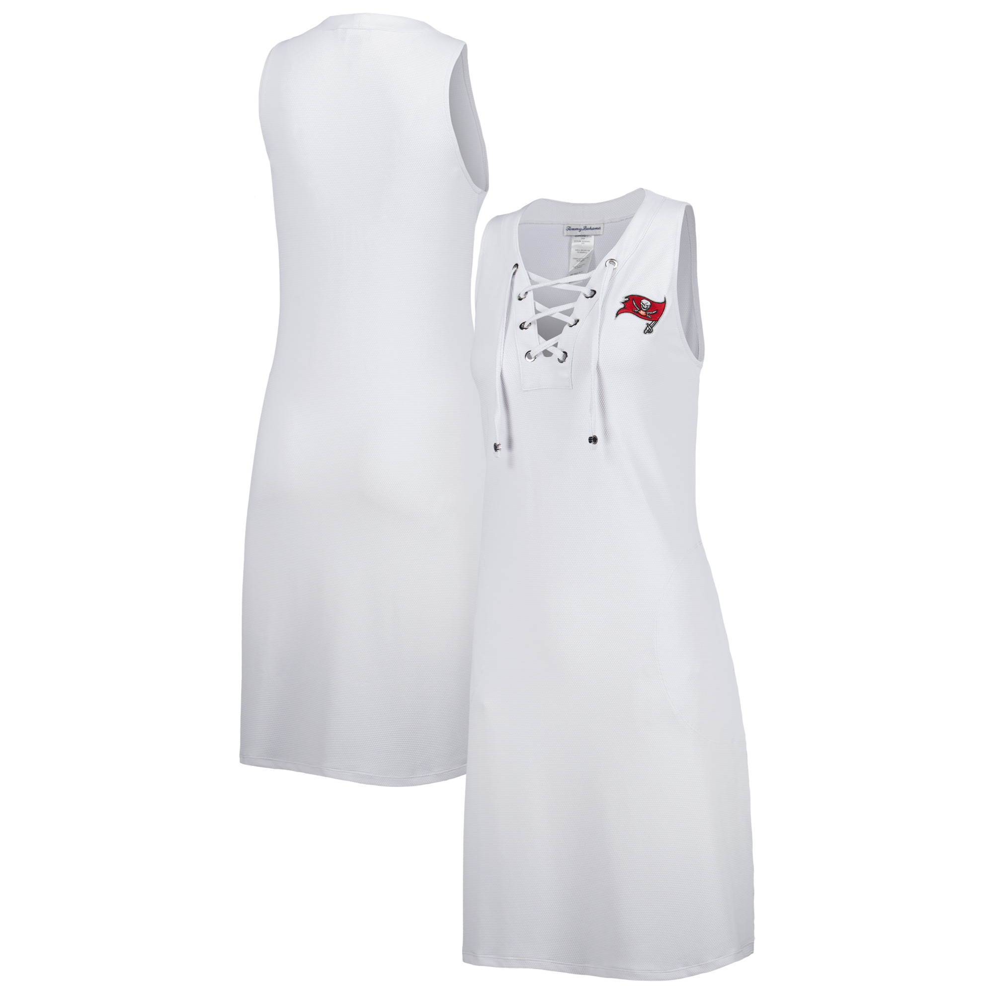 Women's Tommy Bahama White Tampa Bay Buccaneers Island Cays Lace-Up Dress - Image 2