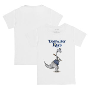 Toddler Tiny Turnip White Tampa Bay Rays Bronto T-Shirt