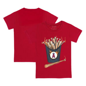 Youth Tiny Turnip Red Los Angeles Angels Hot Bats T-Shirt