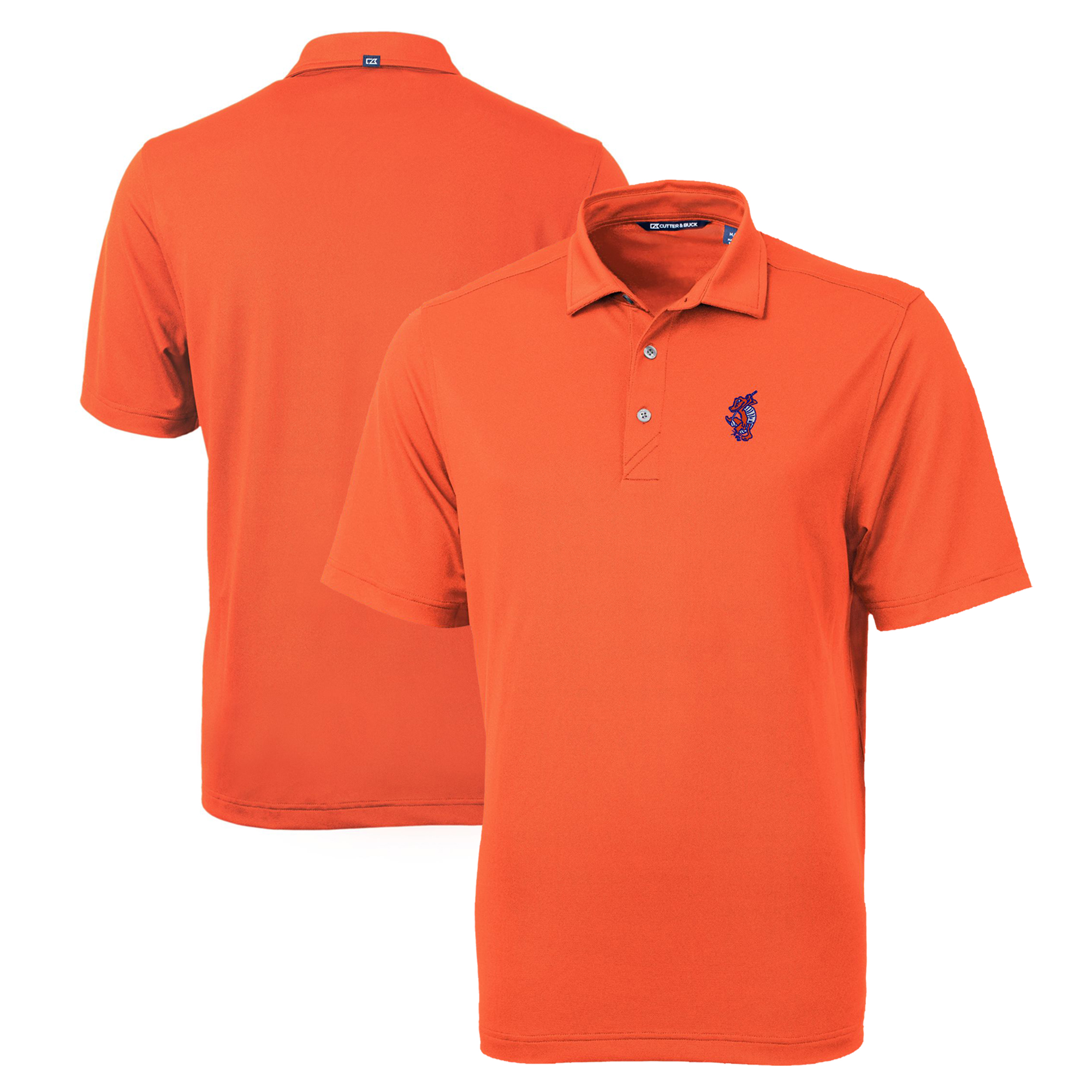 Men's Cutter & Buck Orange Florida Gators Swinging Gator Virtue Eco Pique Recycled Polo - Image 2