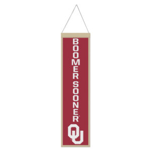WinCraft Oklahoma Sooners 8" x 32" Slogan Wool Banner