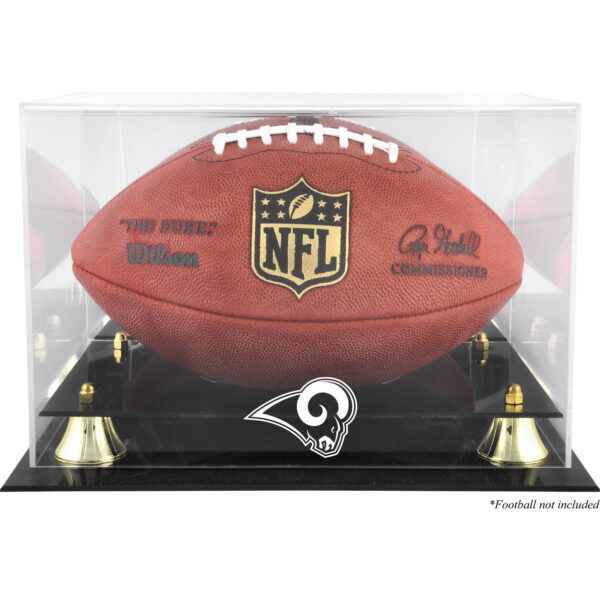St. Louis Rams Golden Classic Team Logo Football Display Case