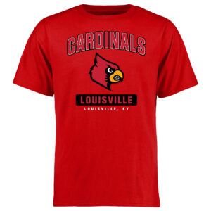 Men's Red Louisville Cardinals Campus Icon T-Shirt