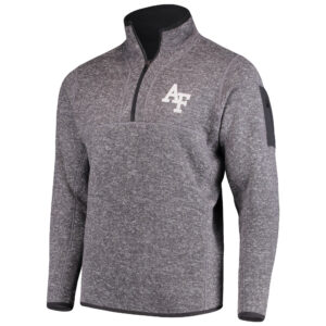 Men's Antigua Charcoal Air Force Falcons Fortune Half-Zip Sweatshirt