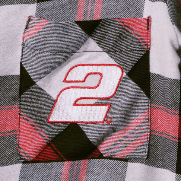 Women's Concepts Sport Black/Red Brad Keselowski Headway Tunic Flannel Shirt - Image 11
