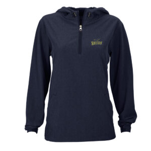 Women's Navy Toledo Rockets Pullover Stretch Anorak Jacket
