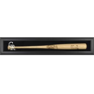 Colorado Rockies (2017 - Present) Logo Black Framed Single Bat Display Case