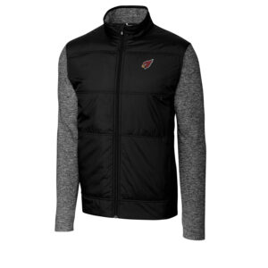 Men's Cutter & Buck Black/Charcoal Arizona Cardinals Stealth Big & Tall Full-Zip Jacket