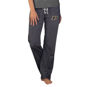 Women's Concepts Sport  Charcoal Purdue Boilermakers Quest Knit Lightweight Pants