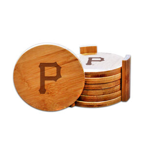 Pittsburgh Pirates Bamboo Coaster Set