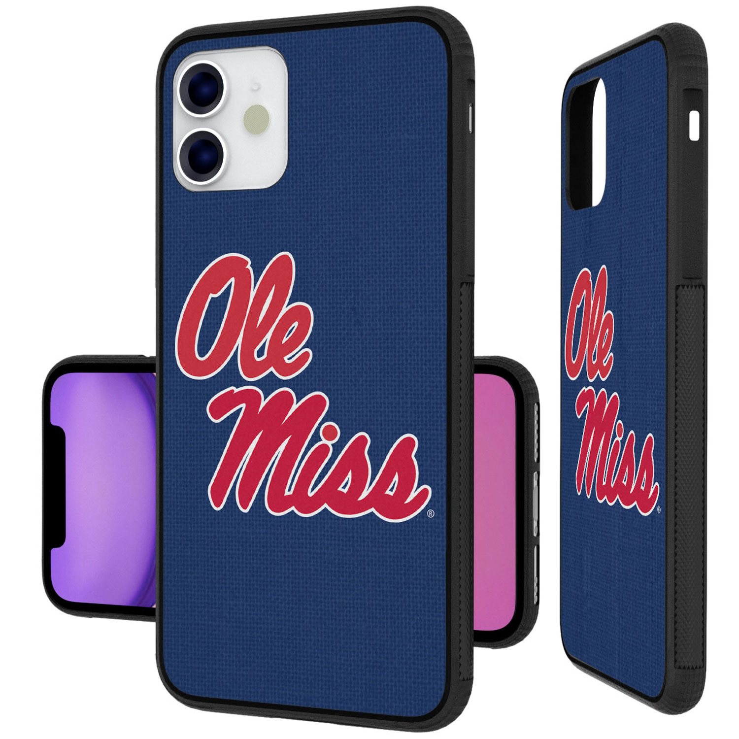 Ole Miss Rebels iPhone Solid Design Bump Case - Image 3