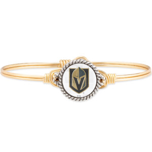 Women's Luca + Danni Vegas Golden Knights Brass Tone Bangle Bracelet