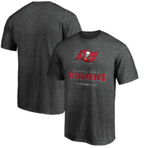 Men's Heather Gray Tampa Bay Buccaneers Team Lockup T-Shirt
