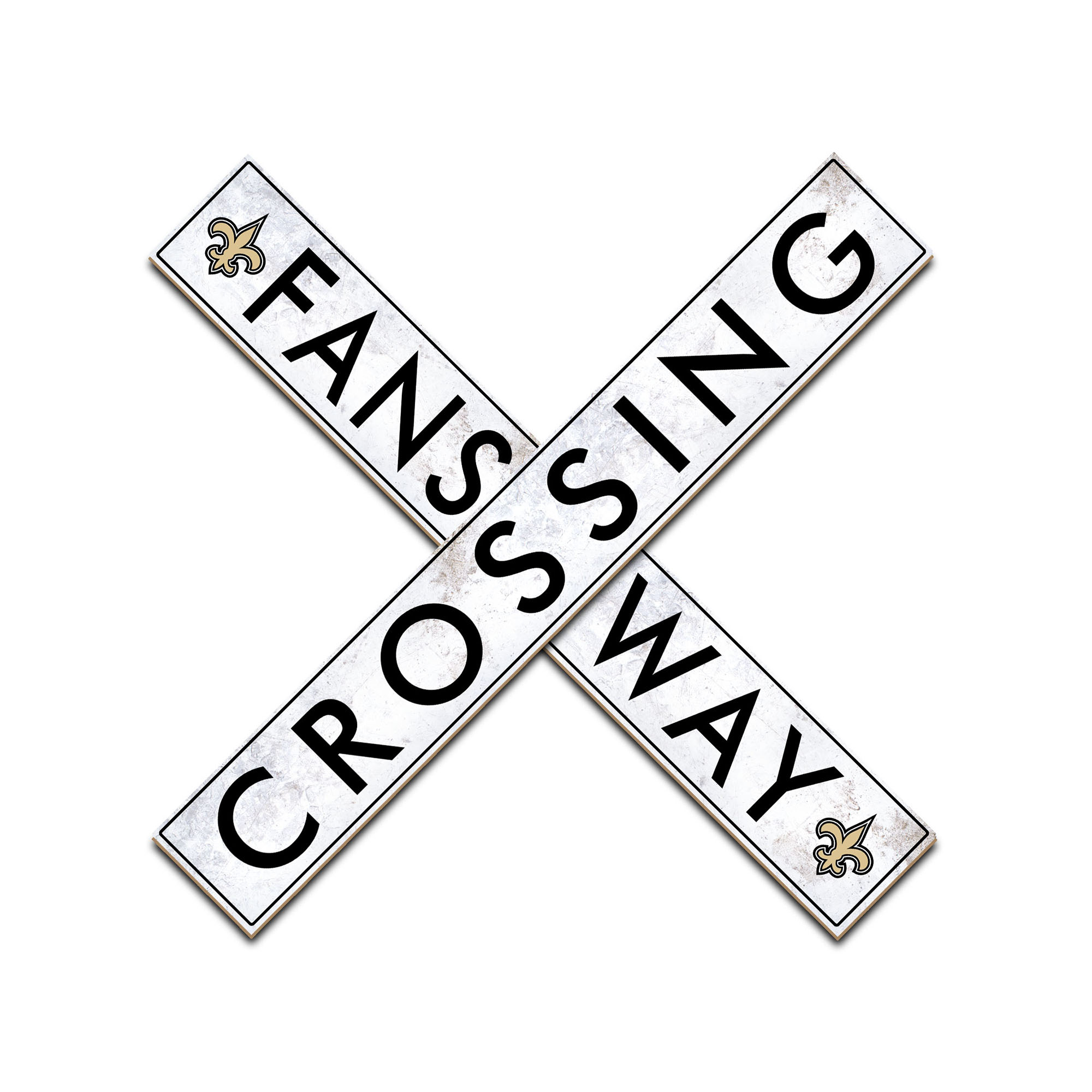 New Orleans Saints 48" Fans Way Crossing Sign