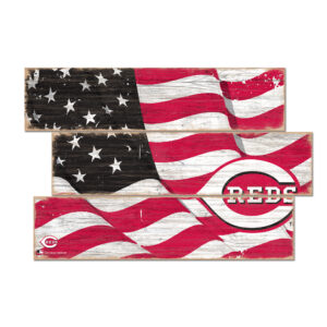 Cincinnati Reds 3-Plank Team Flag