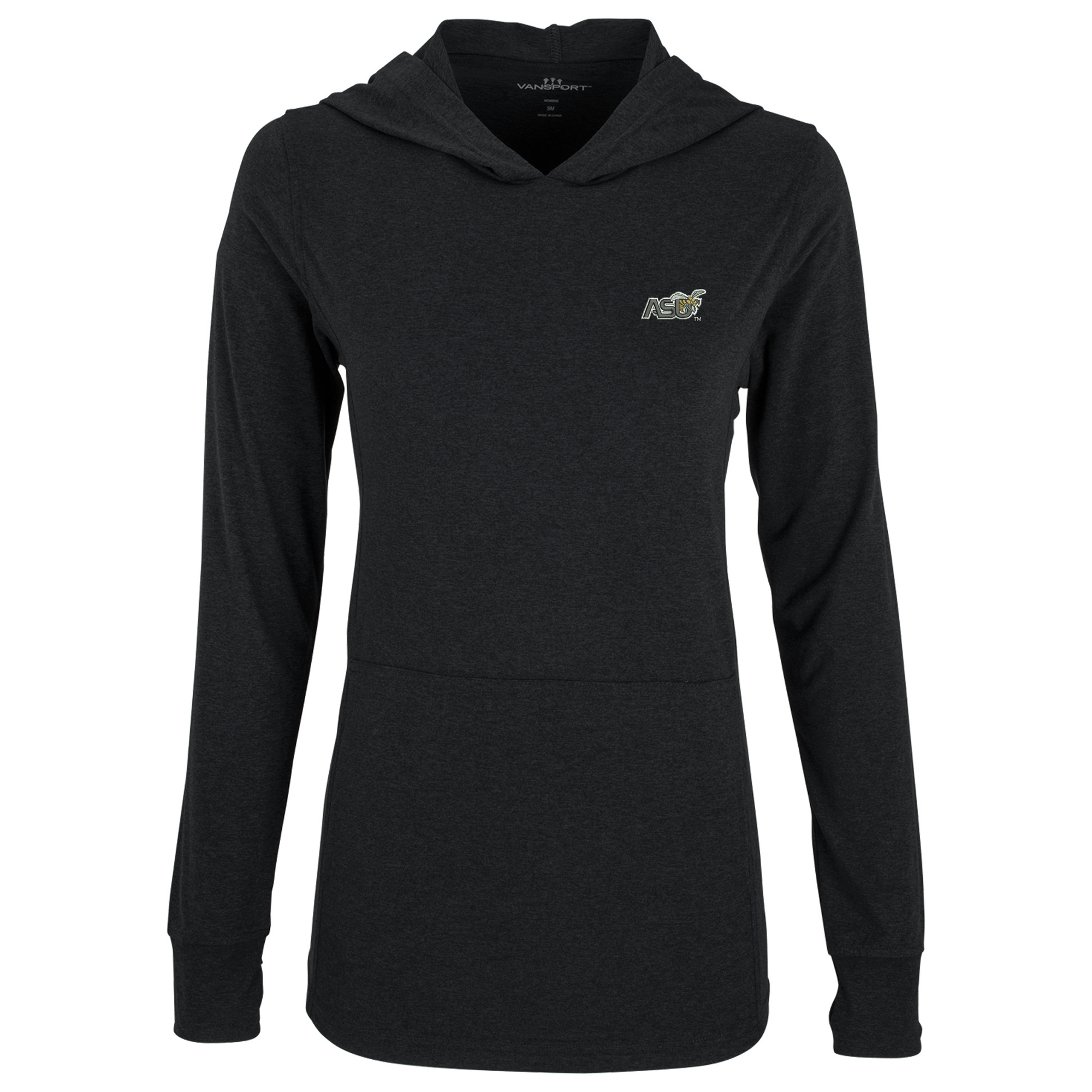 Women's Black Alabama State Hornets Vansport Trek Pullover Hoodie