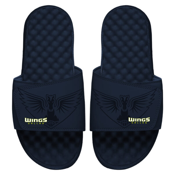 Men's ISlide Navy Dallas Wings Tonal Pop Slide Sandals