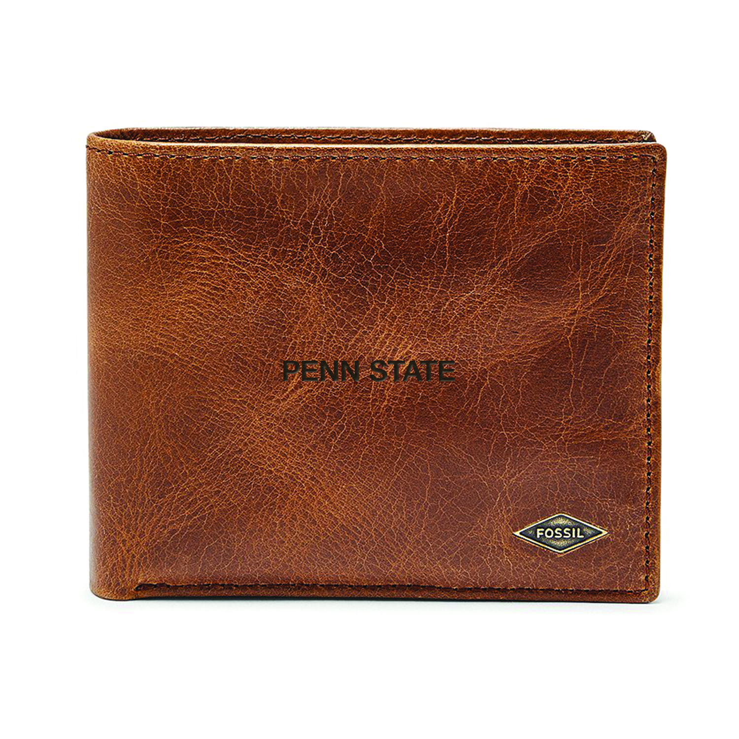 Men's Fossil Brown Penn State Nittany Lions Ryan RFID Passcase