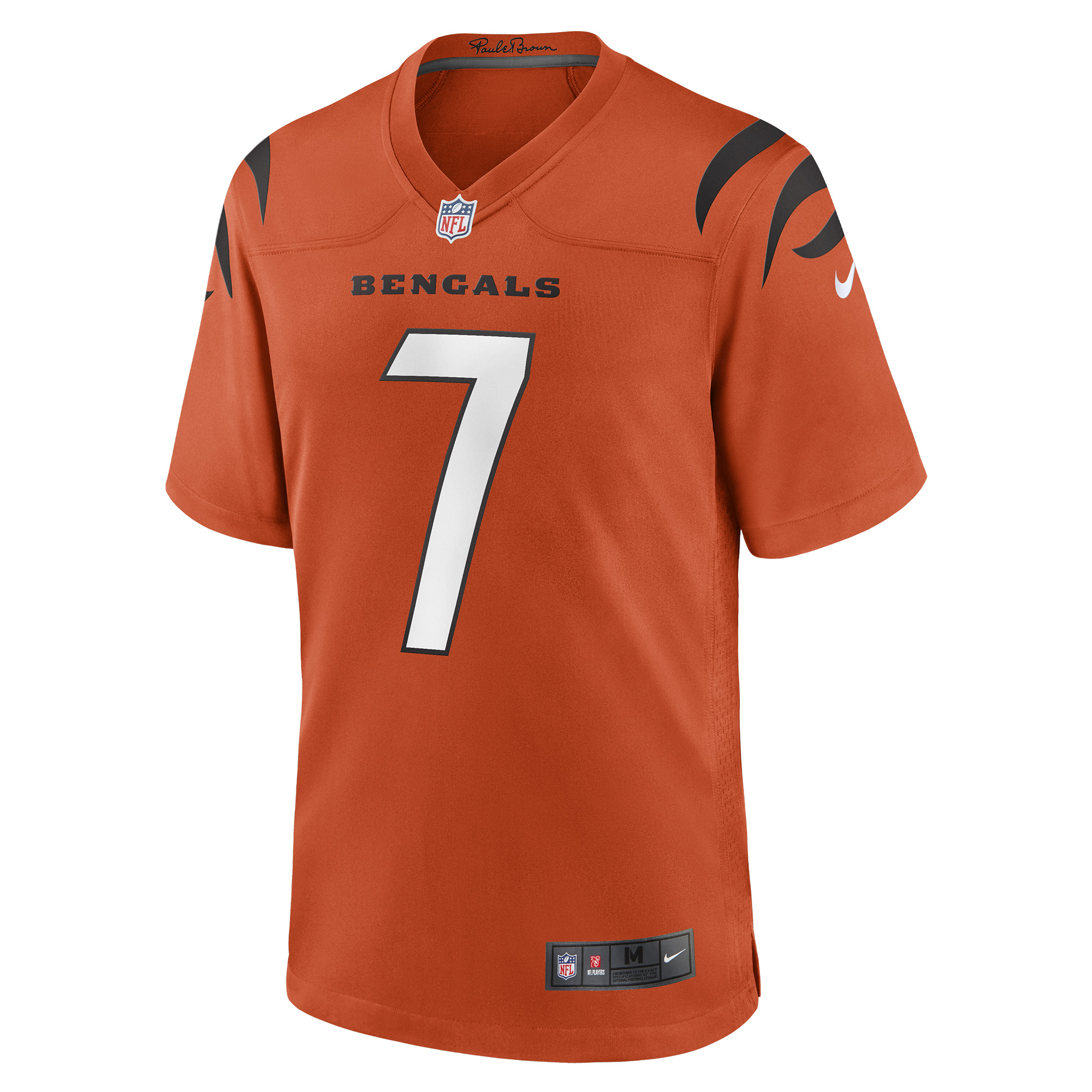 Men's Nike Boomer Esiason Orange Cincinnati Bengals Retired Player Alternate Game Jersey - Image 6