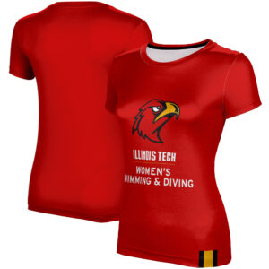 Women's Scarlet Illinois Tech Scarlet Hawks Women's Swimming & Diving T-Shirt