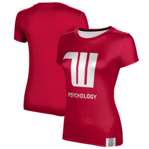 Women's Red Wittenberg University Tigers Psychology T-Shirt