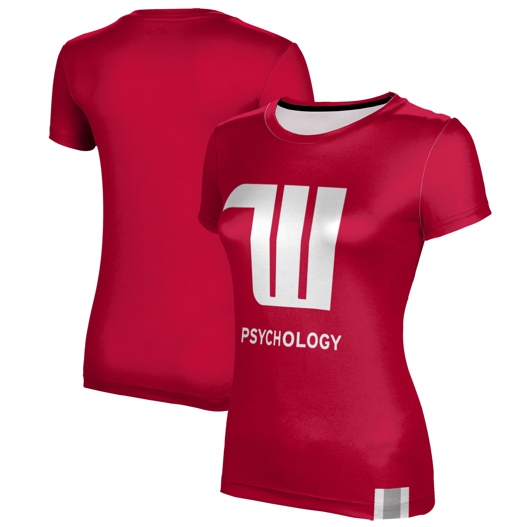 Women's Red Wittenberg University Tigers Psychology T-Shirt