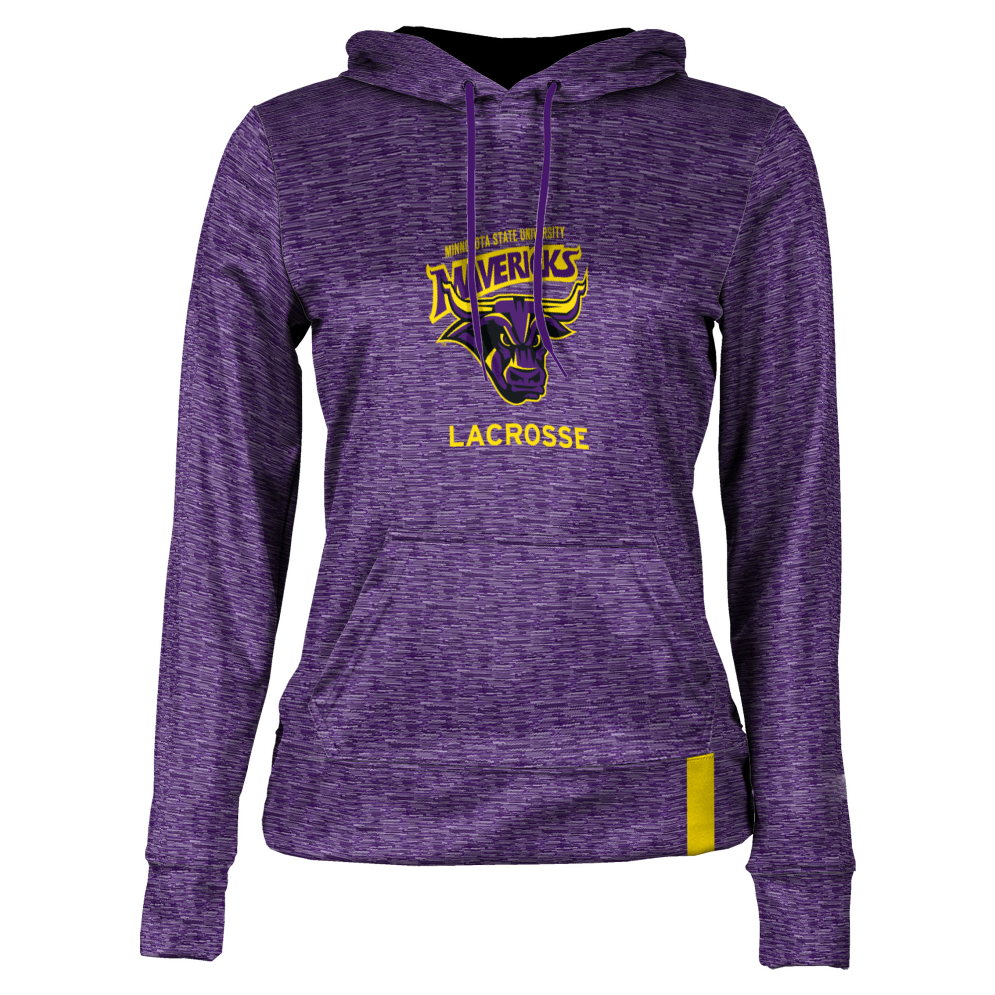 Women's Purple Minnesota State University Mankato Lacrosse Pullover Hoodie - Image 3