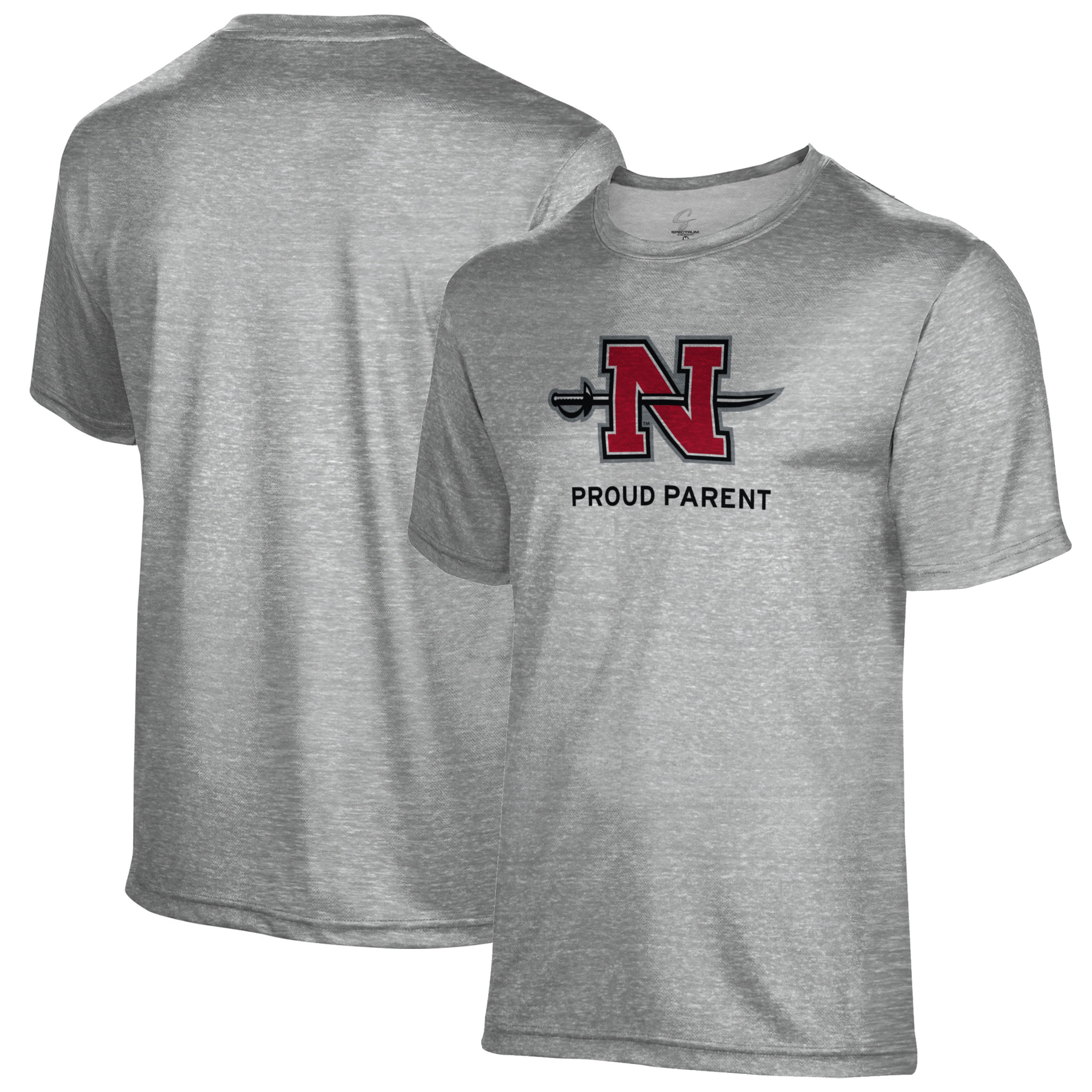 Men's Gray Nicholls State Colonels Proud Parent Name Drop T-Shirt