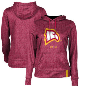 Women's Red Winthrop Eagles Sister Pullover Hoodie