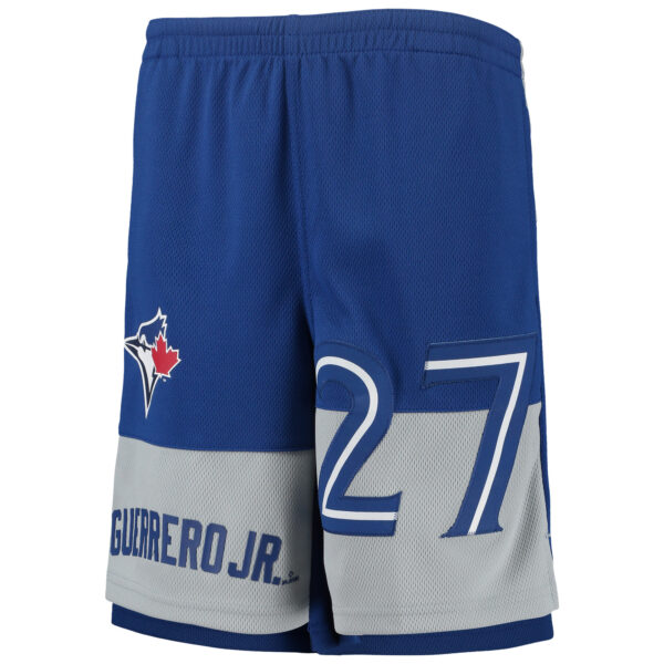 Youth Vladimir Guerrero Jr. Royal Toronto Blue Jays Pandemonium Name & Number Shorts - Image 7