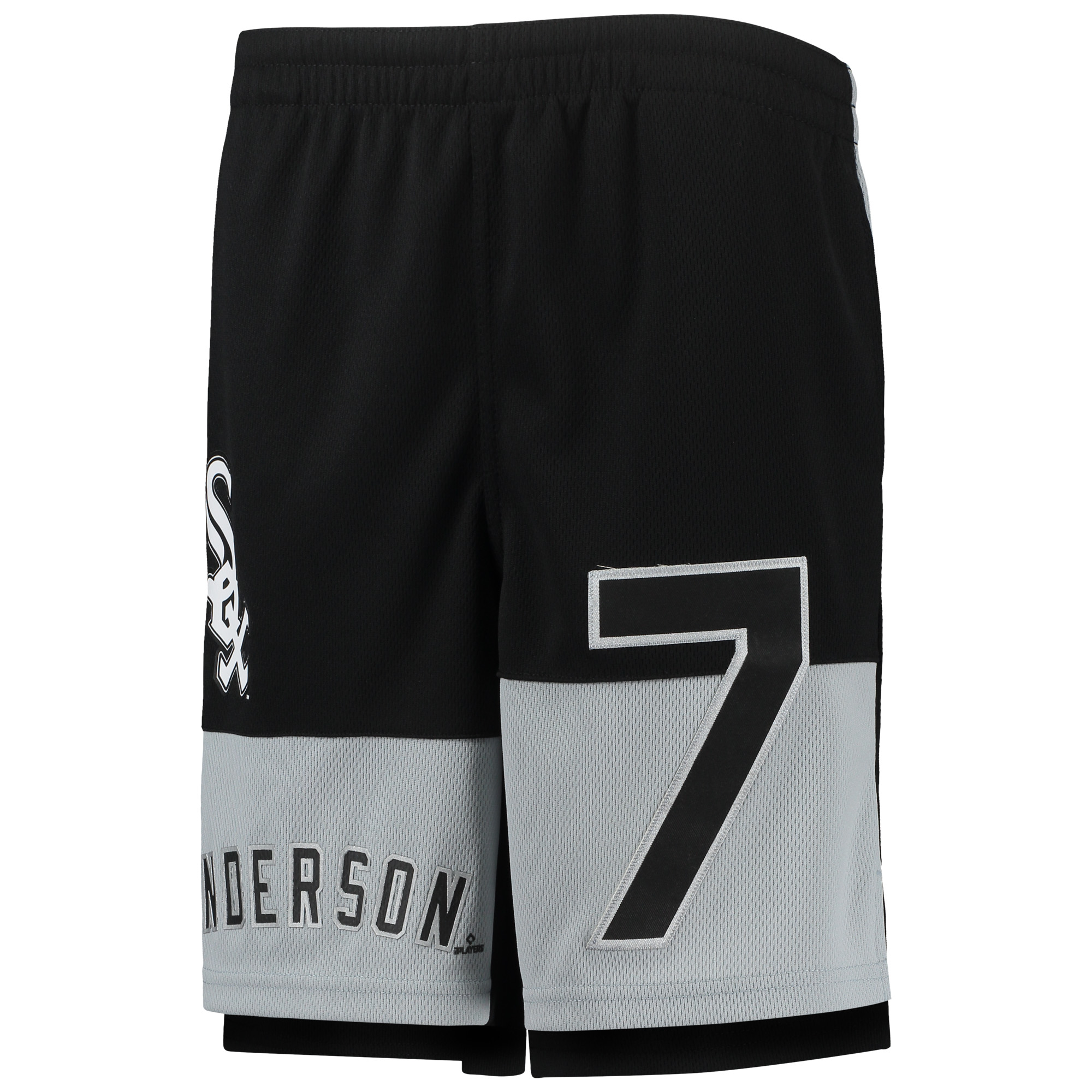 Youth Tim Anderson Black Chicago White Sox Pandemonium Name & Number Shorts - Image 5