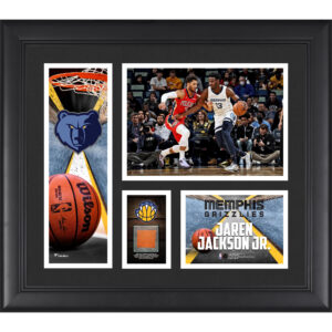 Jaren Jackson Jr. Memphis Grizzlies 15'' x 17'' Collage with a Piece of Team-Used Ball