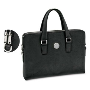 Women's Black Saginaw Valley State Cardinals Leather Briefcase
