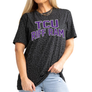 Women's Gameday Couture Leopard TCU Horned Frogs Fan Favorite Leopard T-Shirt