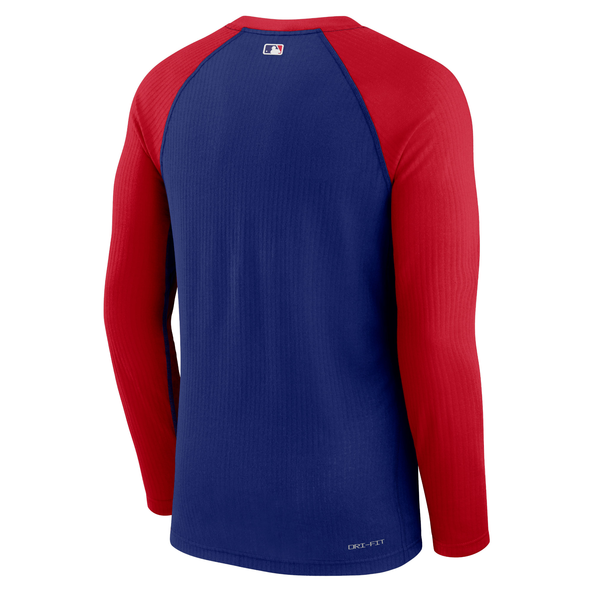 Men's Nike Royal Texas Rangers Authentic Collection Game Raglan Performance Long Sleeve T-Shirt - Image 7