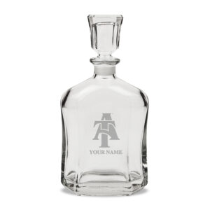 North Carolina A&T Aggies Personalized 23.75oz. Crystal Whiskey Decanter