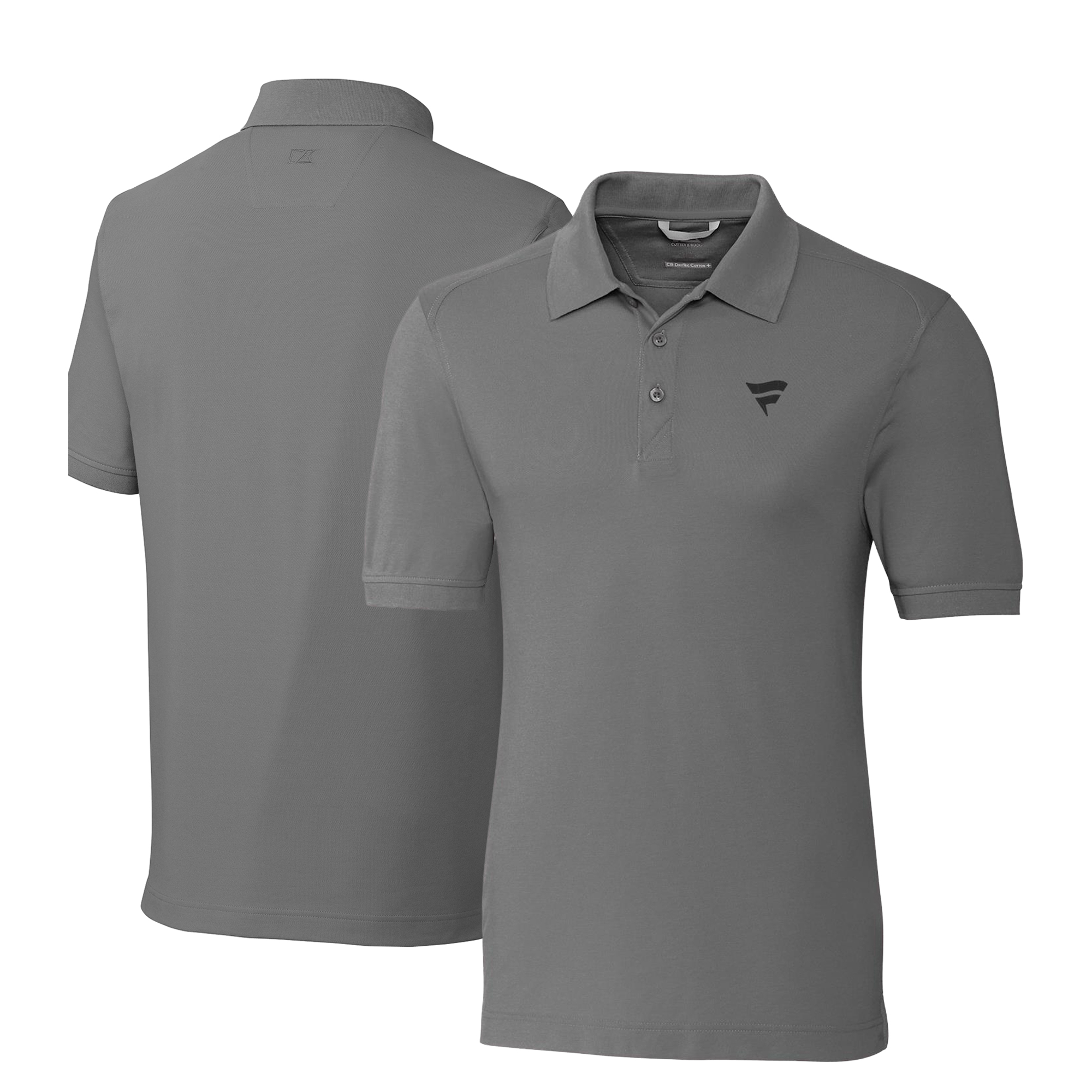 Men's Cutter & Buck Graphite Fanatics Corporate Advantage DryTec Pique Polo