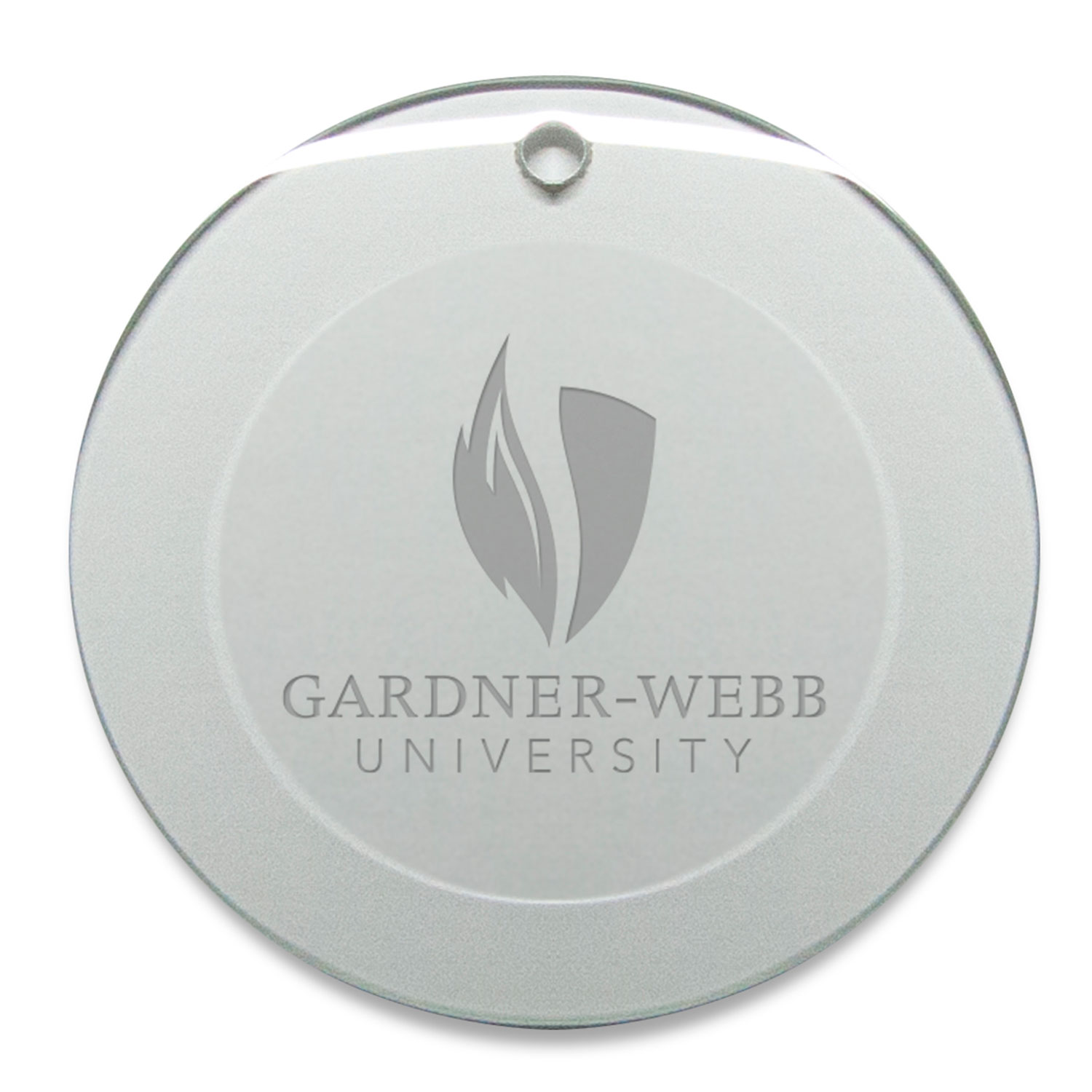 Gardner-Webb Bulldogs 3'' Round Glass Ornament