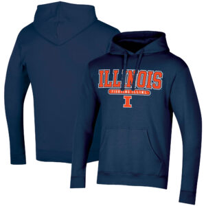 Men's Russell Navy Illinois Fighting Illini Team Pullover Hoodie