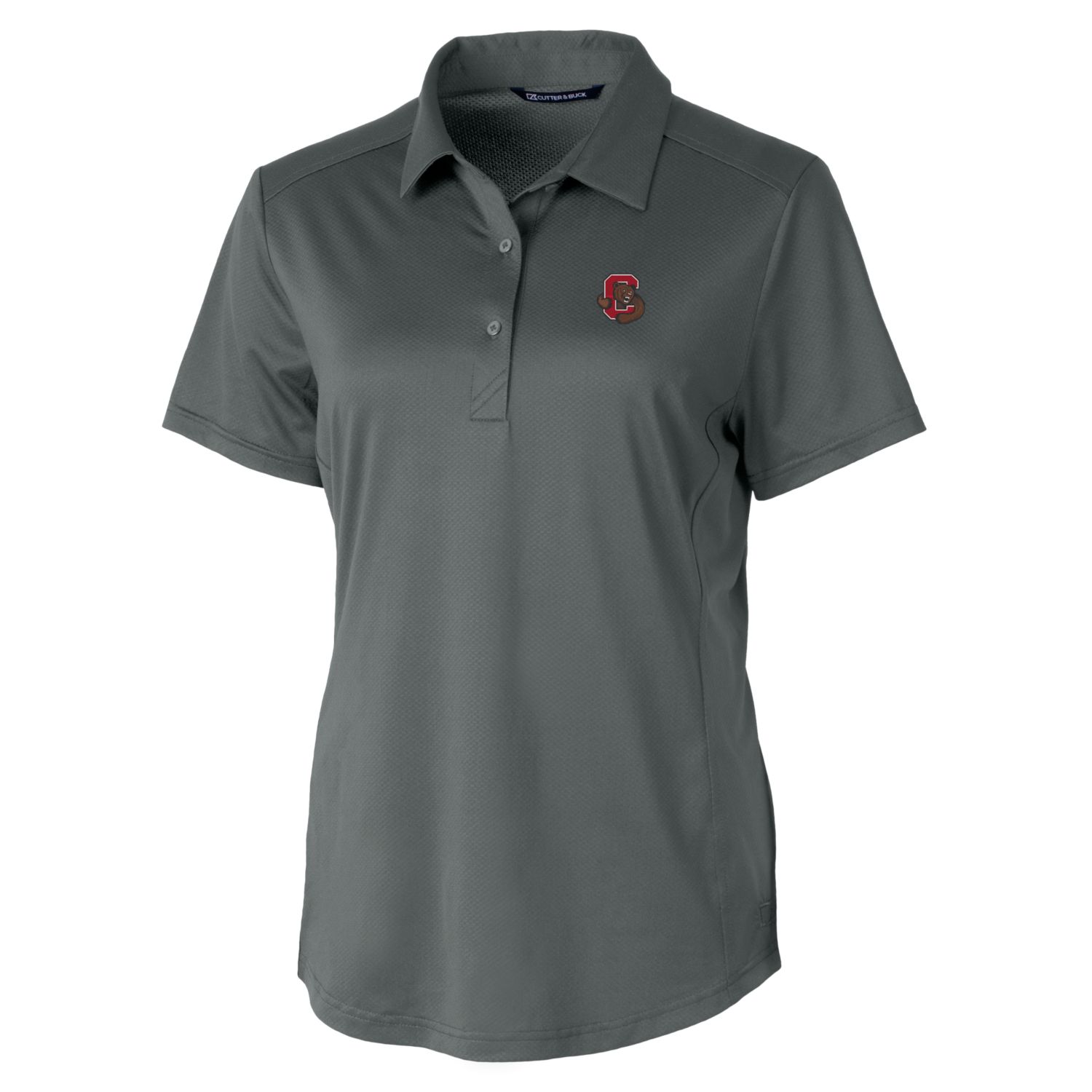 Women's Cutter & Buck Gray Cornell Big Red Prospect Textured Stretch Polo - Image 6
